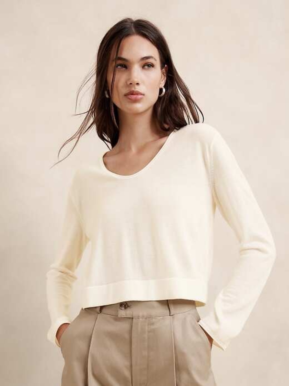 100% merino Lightweight Knit Top